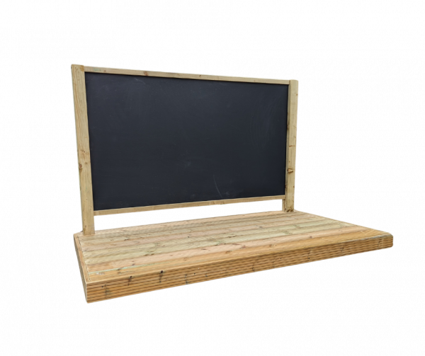 Stage with Chalkboard back drop