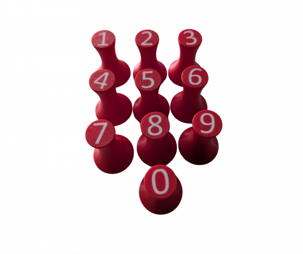 Number Play Dough Stamps - 0 to 9
