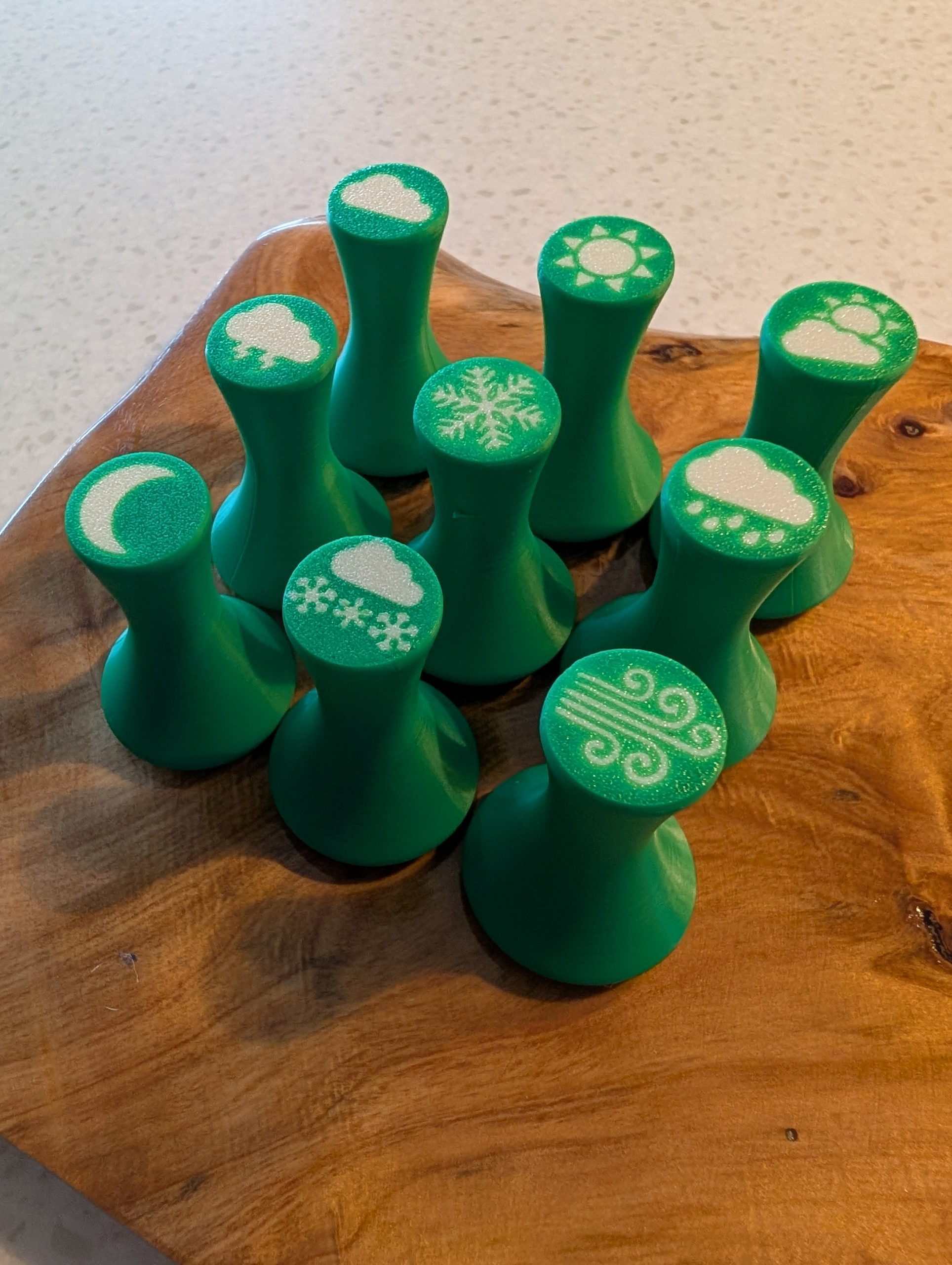 Weather Playdough stamps - Image 4