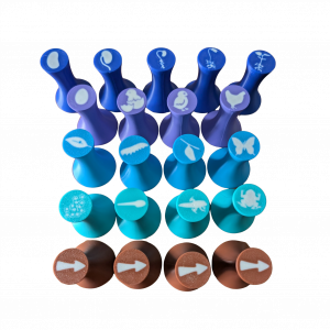 Life cycles playdough stamps