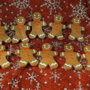 Gingerbread men - 0 to 9 on reverse