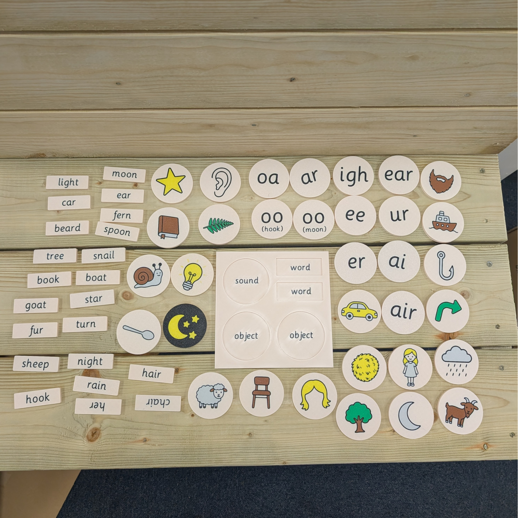 Phase 3 matching sounds and pictures game